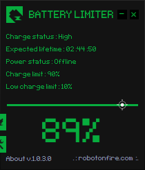 Battery limiter Windows 11 download